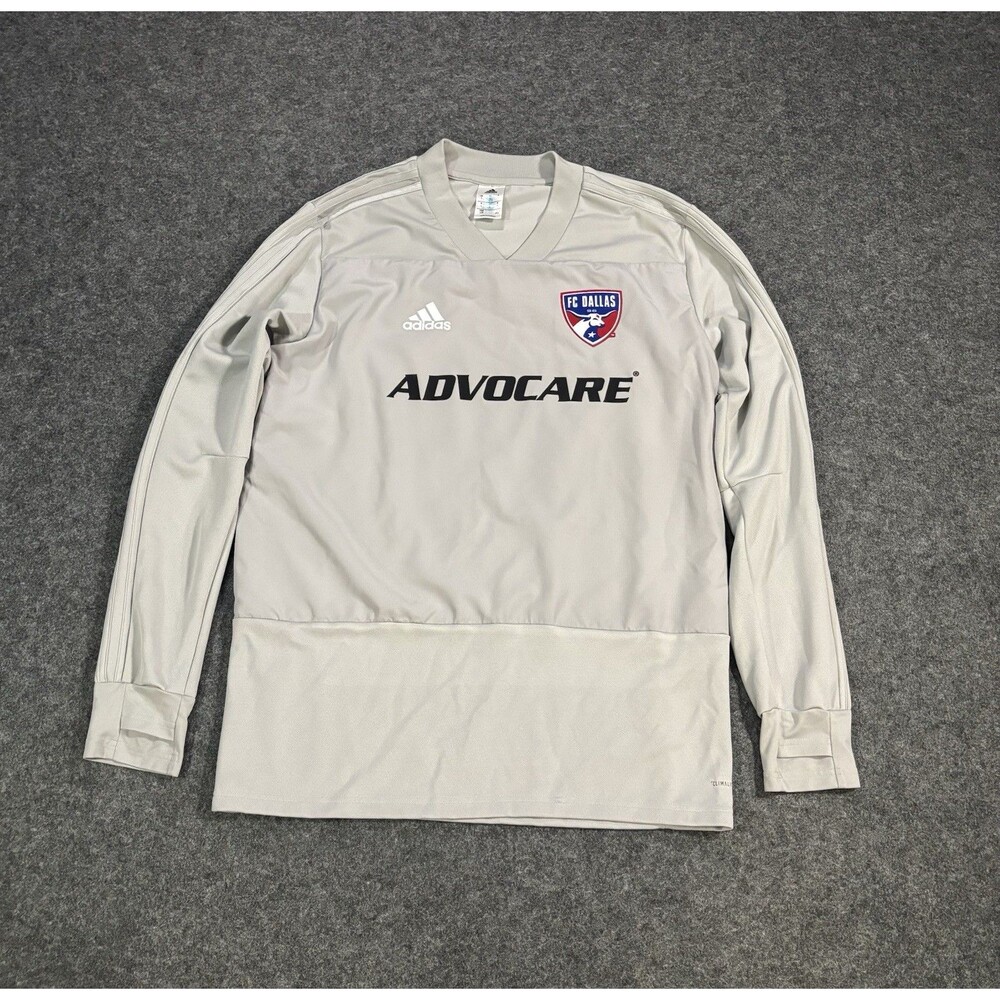 FC Dallas Shirt Men's Size Large Adidas Long Sleeve MLS Soccer